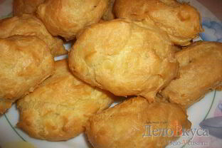 Заварные пирожные с заварным молочным кремом