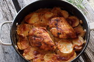 Картофельная запеканка с куриным филе