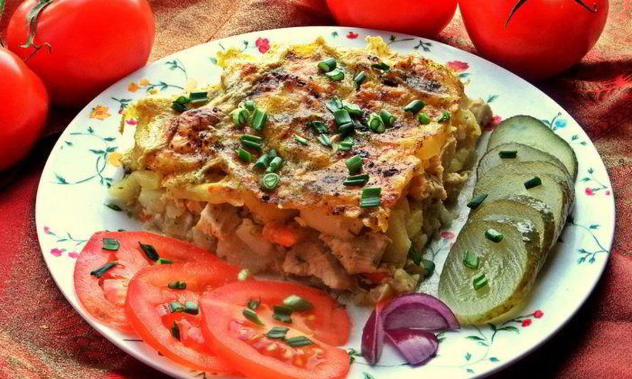 Рецепт картофельной запеканки с курицей
