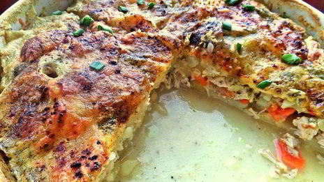 картофельная запеканка с курицей