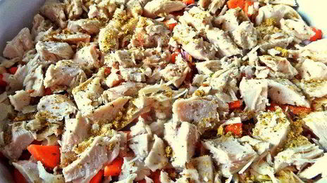 картофельная запеканка с курицей