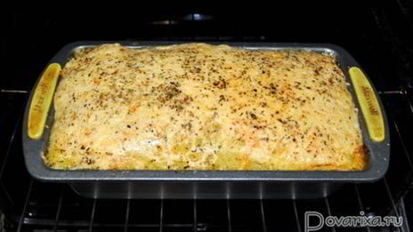 лапшевник с мясным фаршем