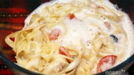 лапшевник с яйцом