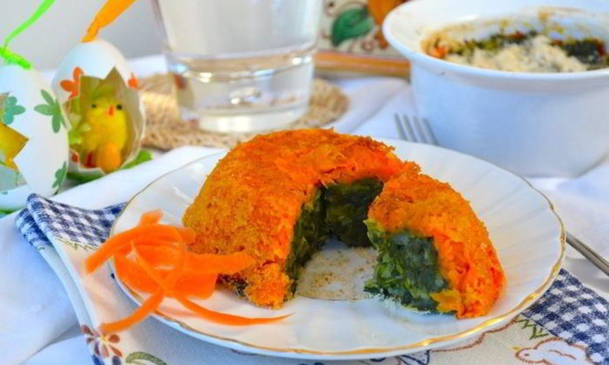 Рецепт морковной мини-запеканки