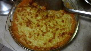 Тыквенная запеканка с куриным филе