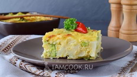 запеканка из брокколи и цветной капусты