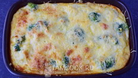 запеканка из брокколи и цветной капусты