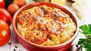 Запеканка из кабачков с помидорами