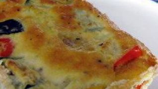 Запеканка из кабачков, яиц и сладкого перца