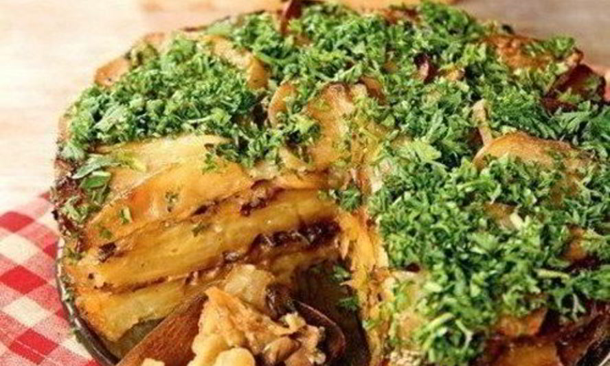 Рецепт запеканки из картофеля, шампиньонов и белых грибов