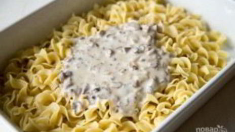 запеканка из лапши и курицы