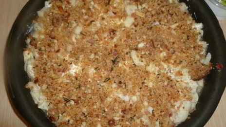 запеканка из макарон и цветной капусты