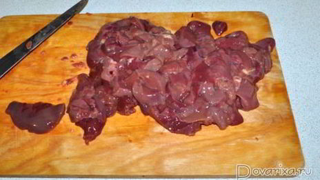 запеканка из макарон с куриной печенью