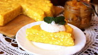 Запеканка из паутинки с творогом