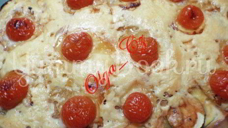 запеканка из цукинни на блинчиках