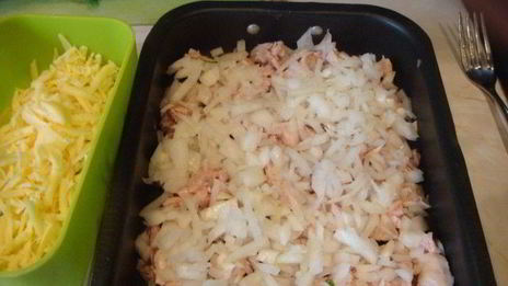 запеканка из цветной капусты с курицей