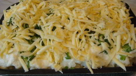 запеканка из цветной капусты с курицей