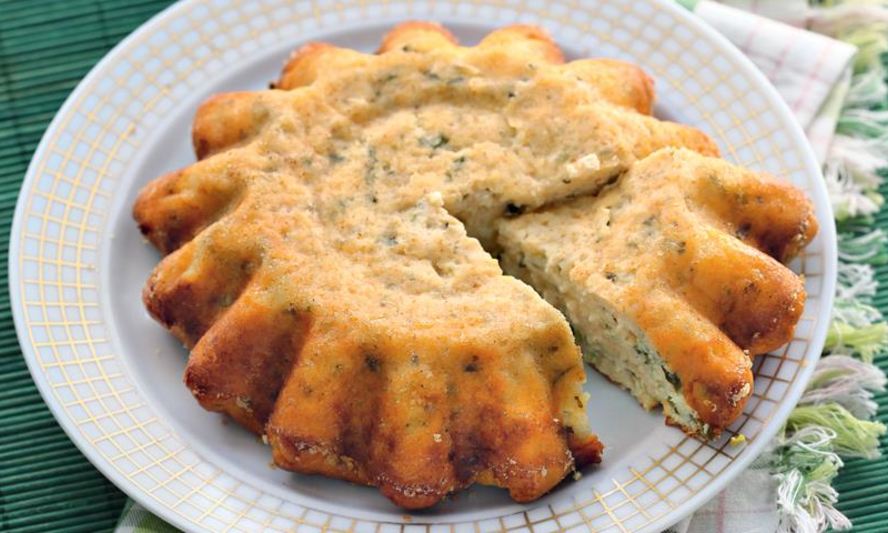 Рецепт запеканки из творога с зеленью