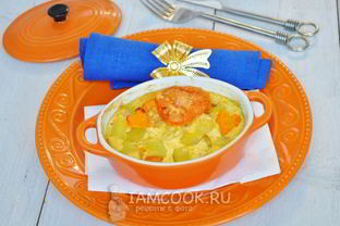 Запеканка овощная с кабачками