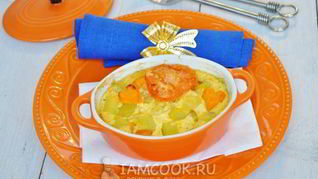 Запеканка овощная с кабачками