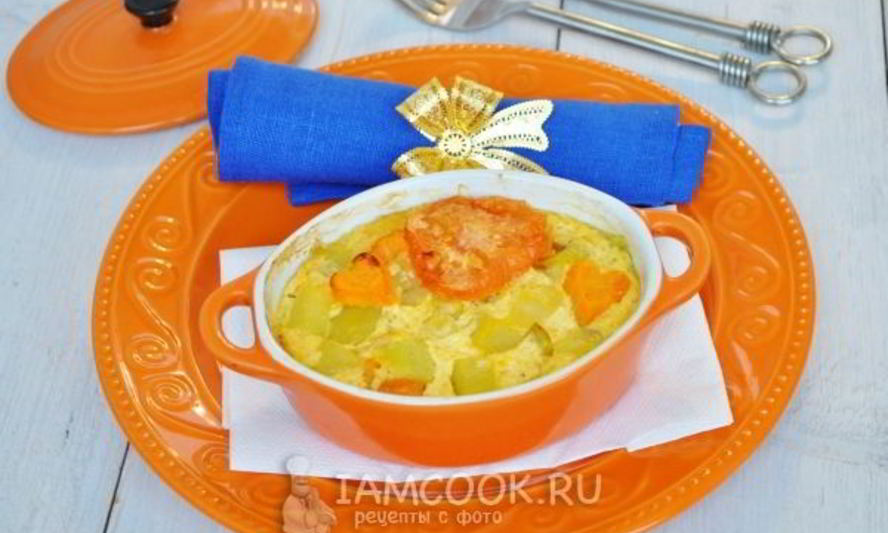 Рецепт запеканки овощной с кабачками