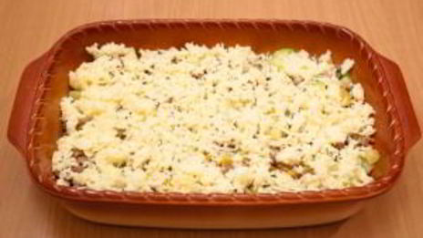 запеканка с кабачками и фаршем