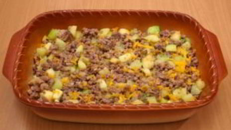 запеканка с кабачками и фаршем