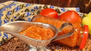 Аджика без яблок на зиму