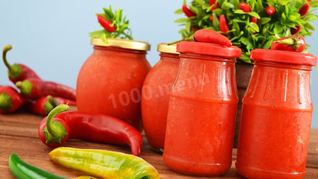 Аджика из красного перца без помидор