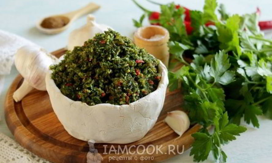 Рецепт аджики из петрушки