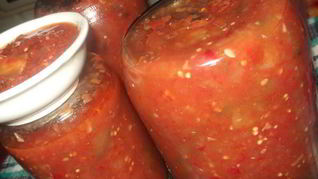 Баклажан в аджике на зиму