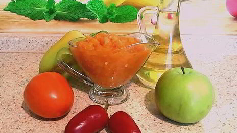фруктово-овощная аджика на зиму