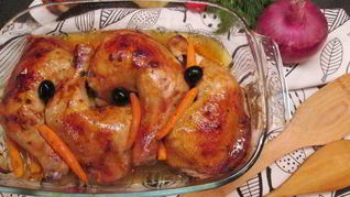 Курочка-гриль под маринадом из аджики