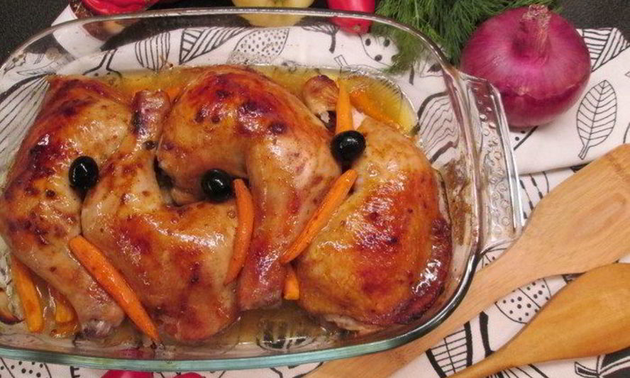 Рецепт курочки-гриля под маринадом из аджики