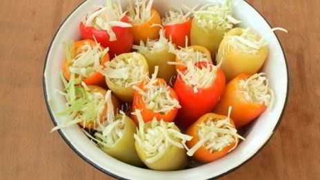 болгарский перец с капустой на зиму