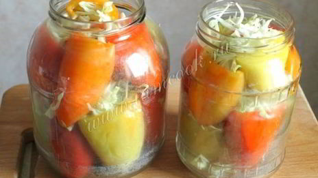 болгарский перец с капустой на зиму