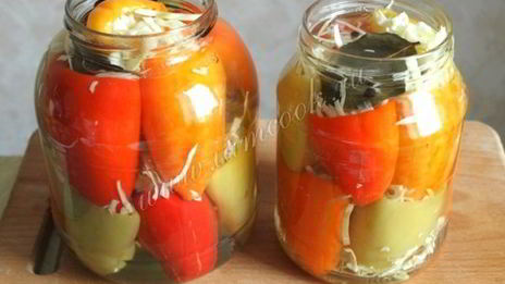 болгарский перец с капустой на зиму