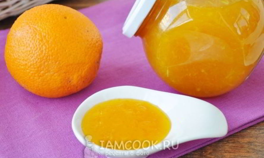 Рецепт быстрого апельсинового джема на квиттине