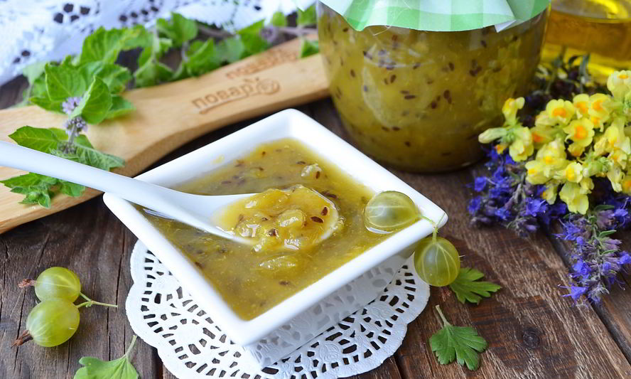 Рецепт джема из крыжовника с апельсином на зиму