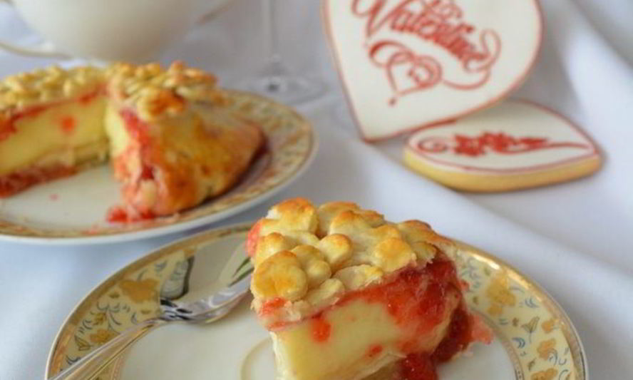 Рецепт камамбера с клубничным джемом