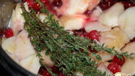 клюквенно-яблочный джем с тимьяном