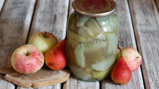 Груши с яблоками на зиму