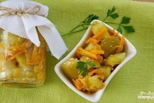Кабачки с морковкой на зиму