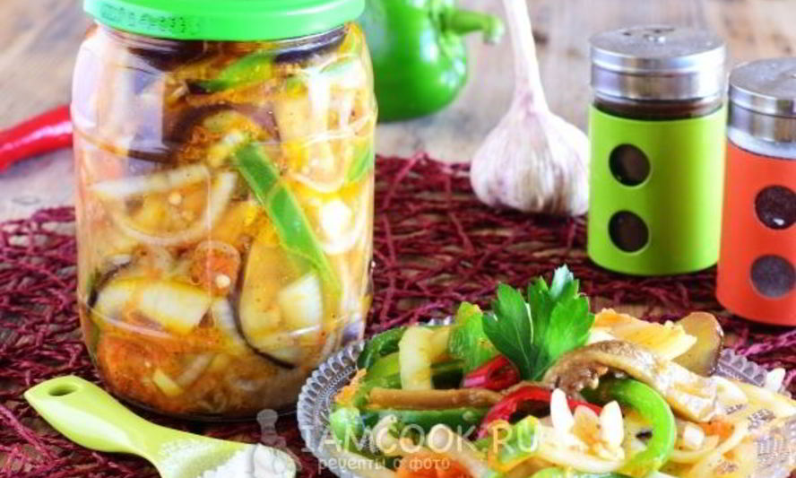 Рецепт хе из баклажанов на зиму