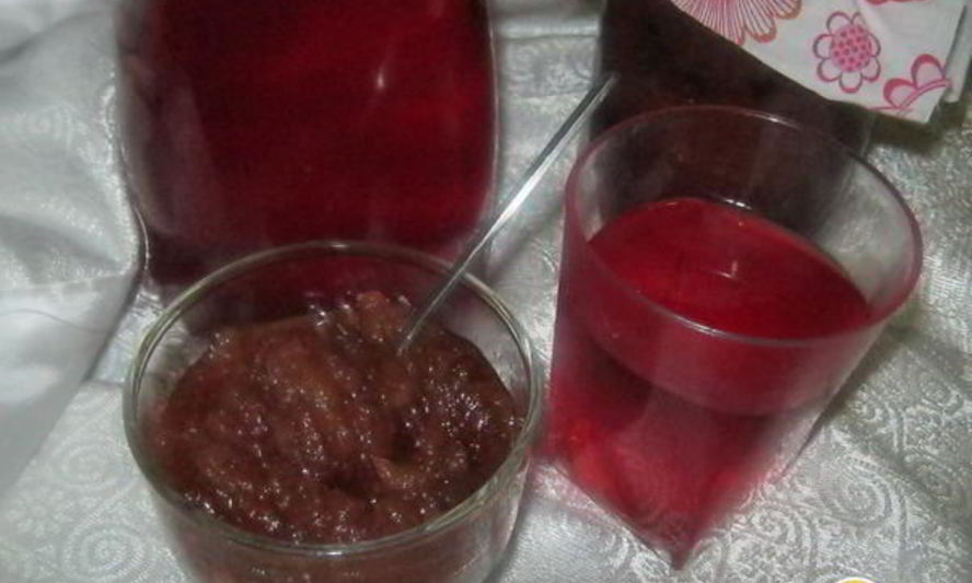Рецепт компота и джем из яблок и смородины
