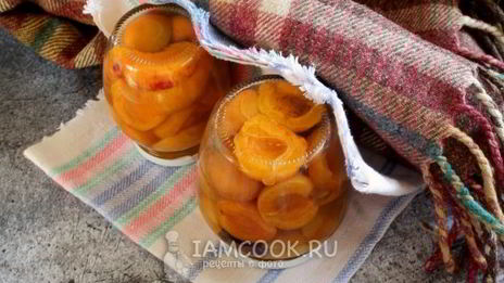 компот из абрикосов без косточек на зиму