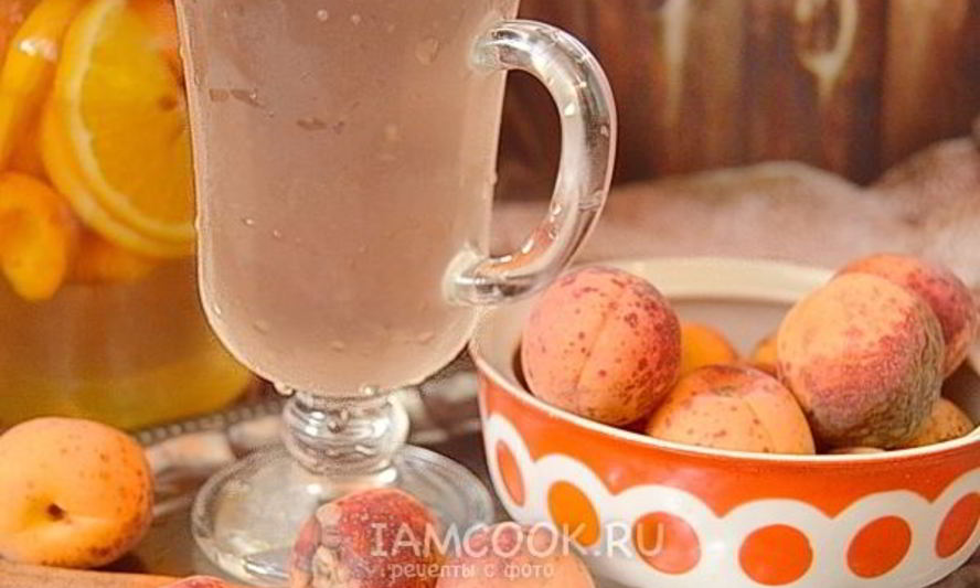 Рецепт компота из абрикосов с лимоном и апельсином на зиму