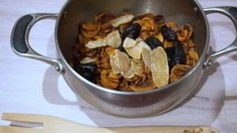 компот из чернослива и яблок