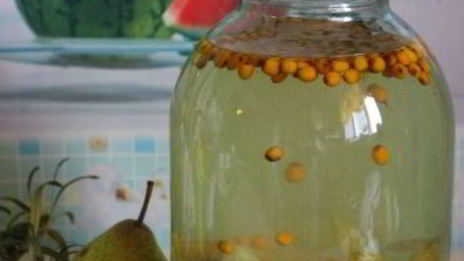 компот из груш и облепихи на зиму