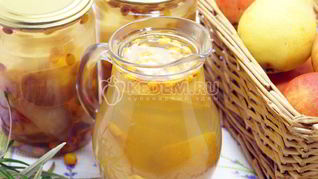 Компот из груш с облепихой